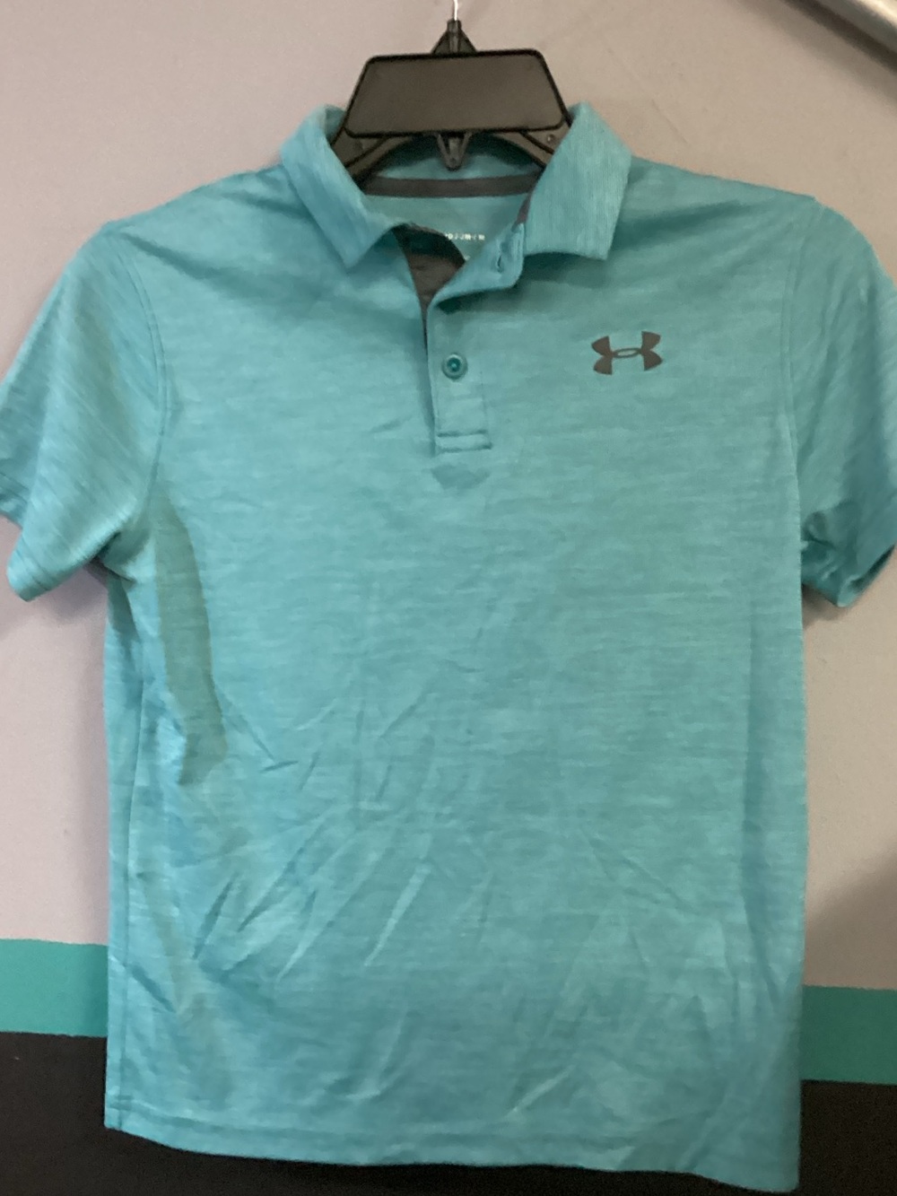 Under Armour Men's Aqua Heather Performance Polo